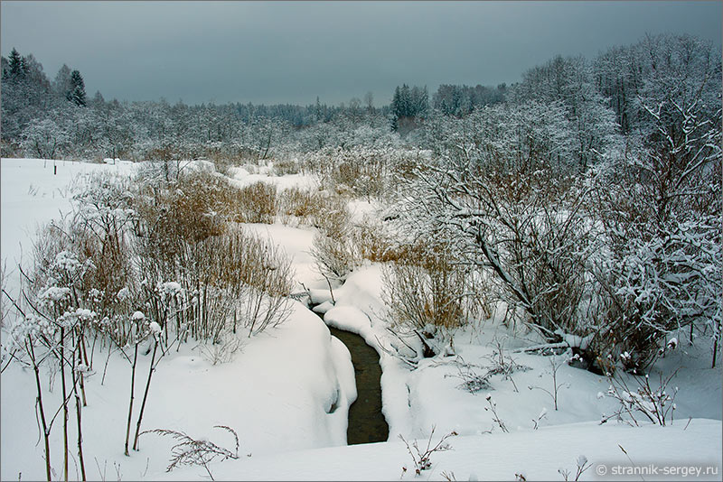 река Нудоль зимой