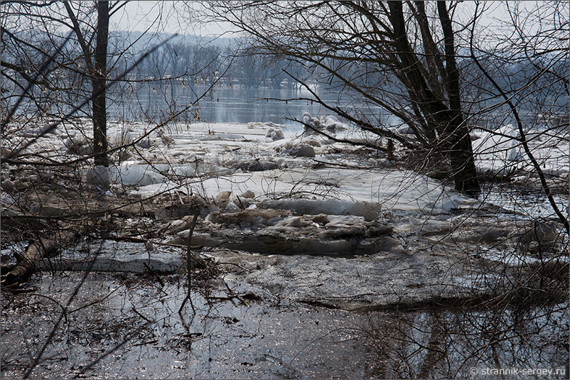 Река Ока ледоход