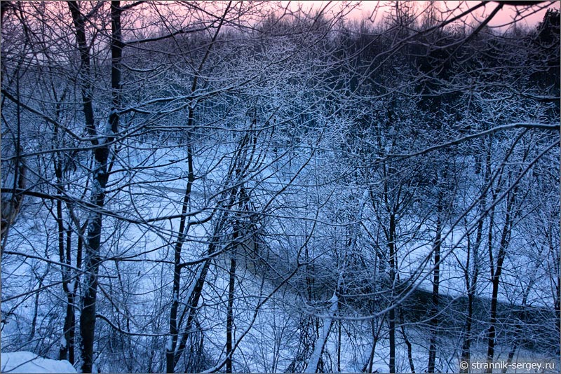 Зима декабрь самый короткий день закат