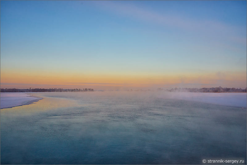 Зима озеро Святое