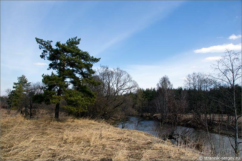 Весенняя река Деревня весенняя прогулка