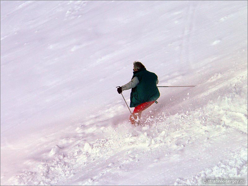 Чегет катание на горных лыжах